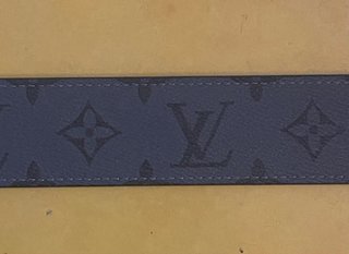Cinturón Louis Vuitton Hombre Negro Gris
