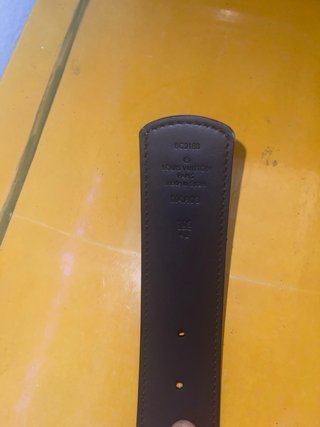 Cinturón Louis Vuitton Hombre Negro Gris
