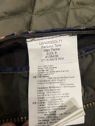 Barbour Giacca Verde Donna