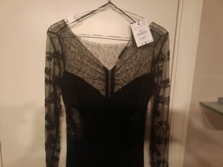 Vestido Zara Negro Talla S  Nuevo con etiqueta