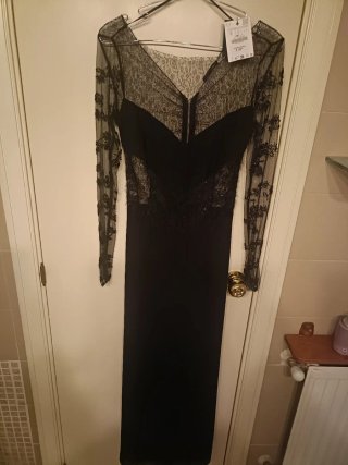 Vestido Zara Negro Talla S  Nuevo con etiqueta