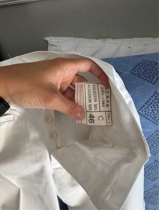 Pantalón de pinza Armada blanco C-46