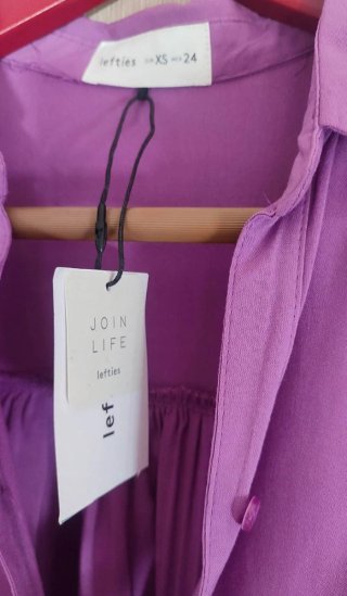 Blusa morada Lefties talla XS