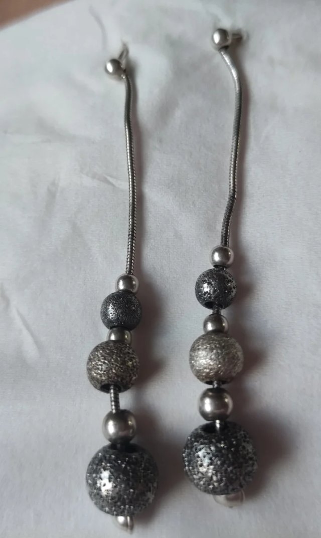 Pendientes Plata Ley Ametistas y Perlas