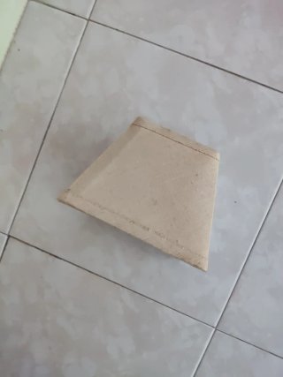 Tulipa tela lámpara cuadrada