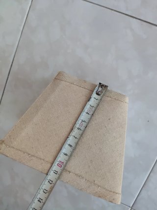 Tulipa tela lámpara cuadrada