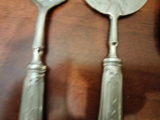 Set 15 posate dolce vintage punzone 800.