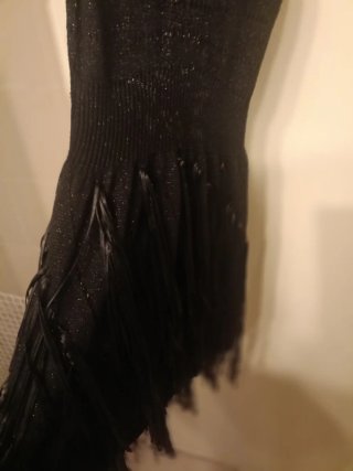Vestido Mango Negro Talla S
