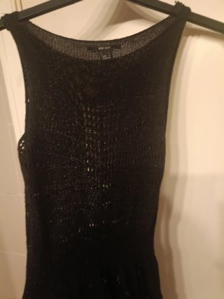 Vestido Mango Negro Talla S