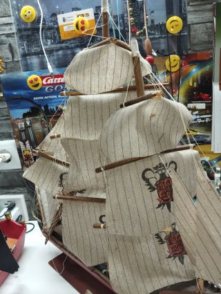 Maqueta de barco Armada España siglo XIII COHIBA
