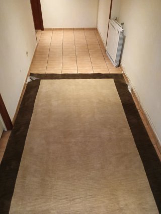Alfombra Yute Beige y Marrón