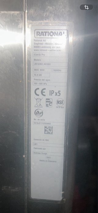 Horno Rational combo pro 6 eléctrico