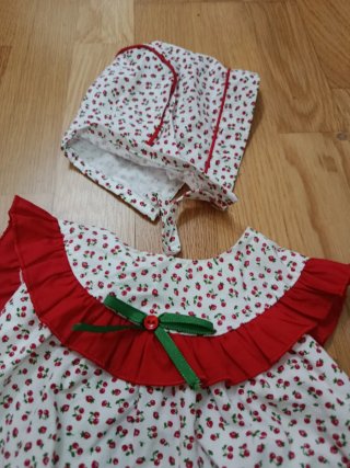 Vestido y gorrito verano 18 meses