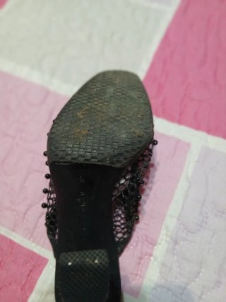 Sandali Zara neri con perline