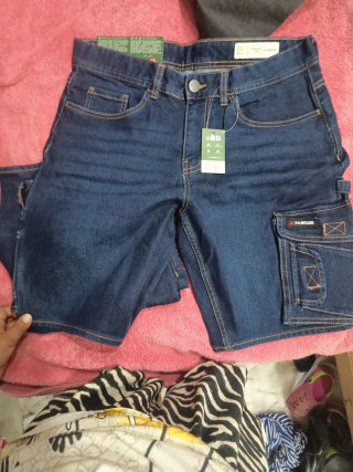 Pantalón vaquero corto de trabajo hombre L