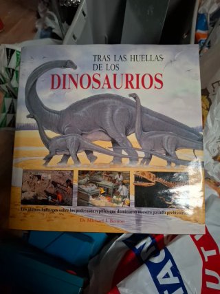 Libro tras las huellas de los dinosaurios