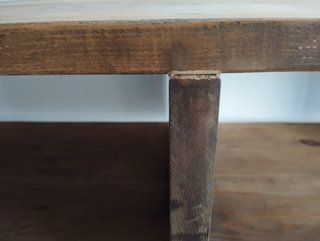 Mueble TV y mesa centro madera industrial