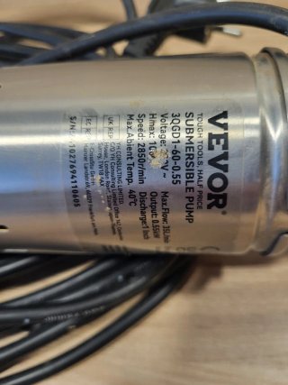 Bomba Sumergible Pozo Profundo VEVOR