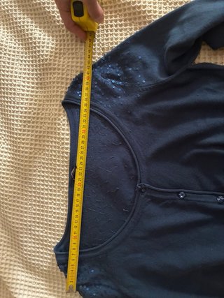 Chaqueta Morgan azul con pedrería