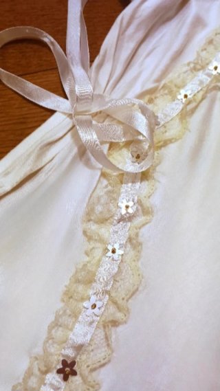 Top Panna Pizzo Fiocco Vintage Y2k Fairy