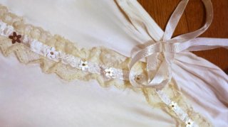 Top Panna Pizzo Fiocco Vintage Y2k Fairy
