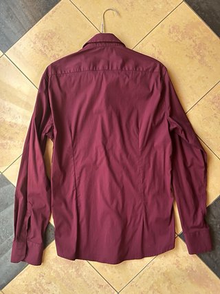 Camicia uomo Qbrick bordeaux taglia XL