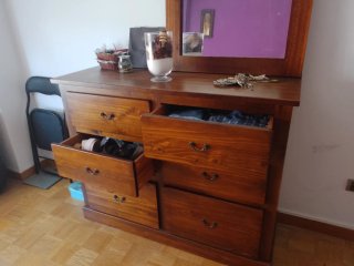 Dormitorio completo madera (consultar precios)