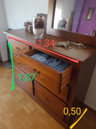 Dormitorio completo madera (consultar precios)