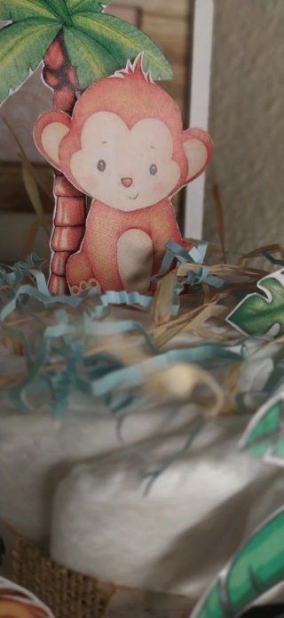 Tarta de pañales selva