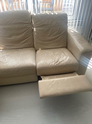 Sofá Naturzzi Cuero Beige Grande