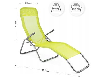 Tumbona basculante plegable