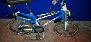 Bicicleta Cross Panther Azul y blanca