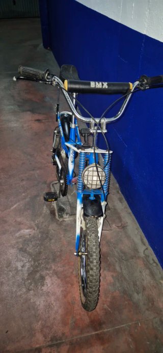 Bicicleta Cross Panther Azul y blanca