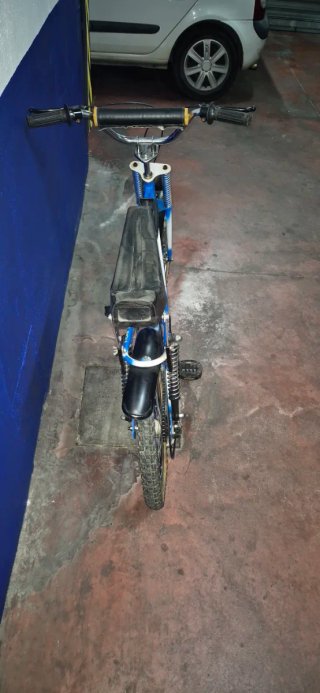 Bicicleta Cross Panther Azul y blanca