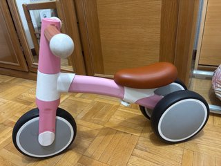 Bicicleta equilibrio 3 ruedas rosa