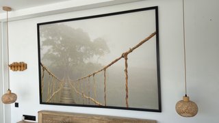 Cuadro Ikea Puente Colgante Marco Negro