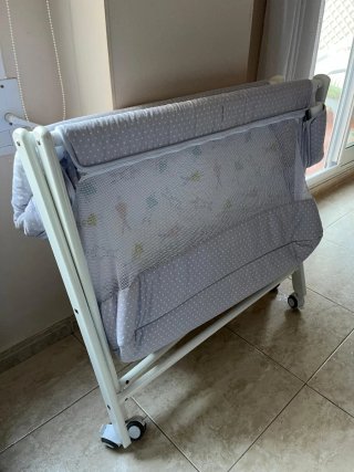 Cuna de viaje plegable con colchón