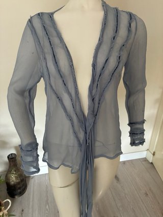 Blusa Tintoreto gasa cruzada talla única