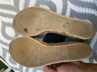 Sandalias cuña negras T38