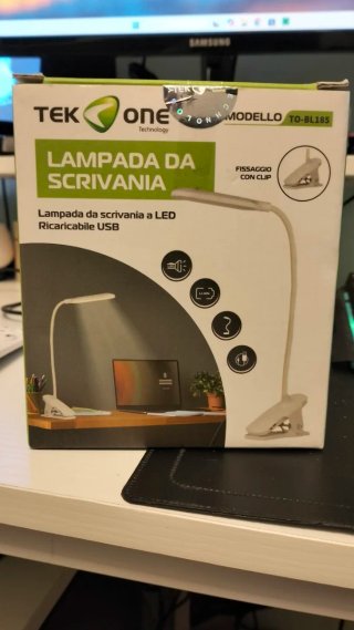 Lampada da scrivania Tek-Home con clip