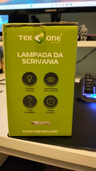 Lampada da scrivania Tek-Home con clip