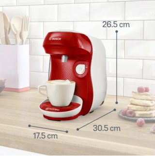 Cafetera multibebida Bosch Tassimo Happy Roja