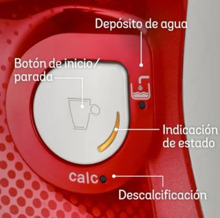Cafetera multibebida Bosch Tassimo Happy Roja