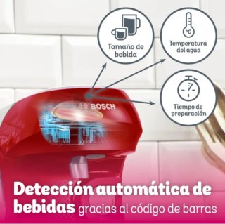 Cafetera multibebida Bosch Tassimo Happy Roja