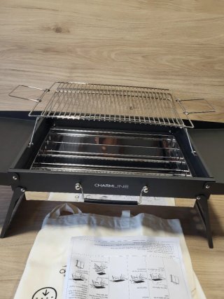 Barbacoa Carbón Portátil Charmline 51x35cm
