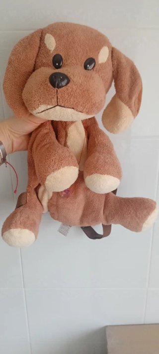 Mochila perrito + 3 peluches regalo