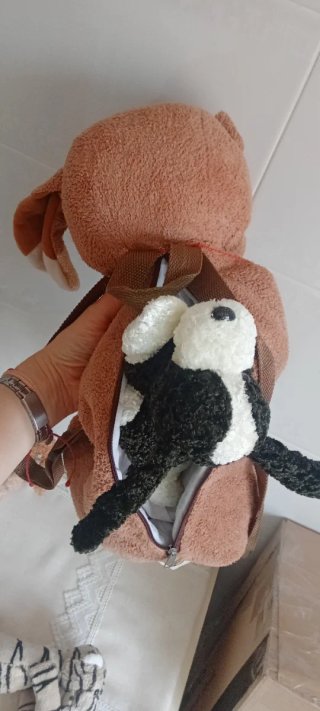 Mochila perrito + 3 peluches regalo