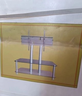 Mesa de cristal 1,0 m con soporte LCD 37-48 LR1782