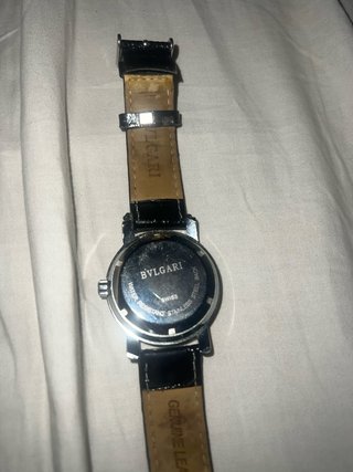 Reloj Bulgari Automático Negro y Plateado