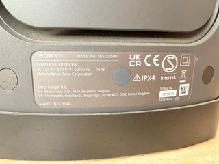 Altavoz Sony SRS-XP500 Portátil WIRELESS SPEAKER